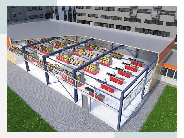 Строительство магазинов в Новороссийск от 612 руб. за м²