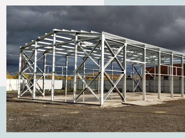 Двускатные ангары в Новороссийск от 612 руб. за квадрат