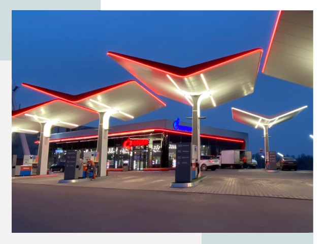 Навесы для АЗС в Новороссийске