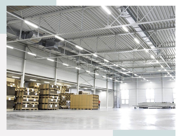 Освещение ангаров в Новороссийске