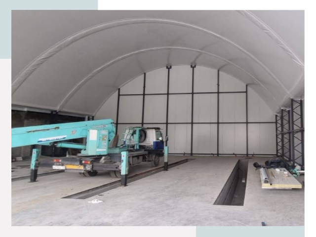 Внутреннее оснащение ангаров в Новороссийске