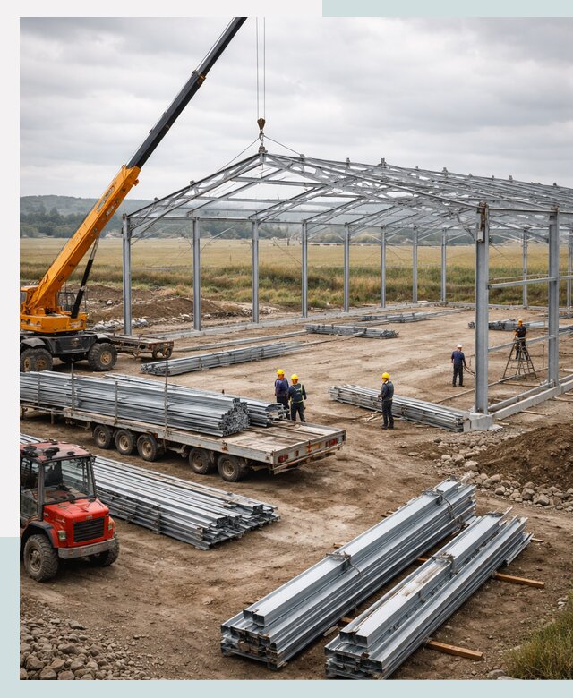 Строительство ангаров для сельхозтехники в Новороссийске под ключ