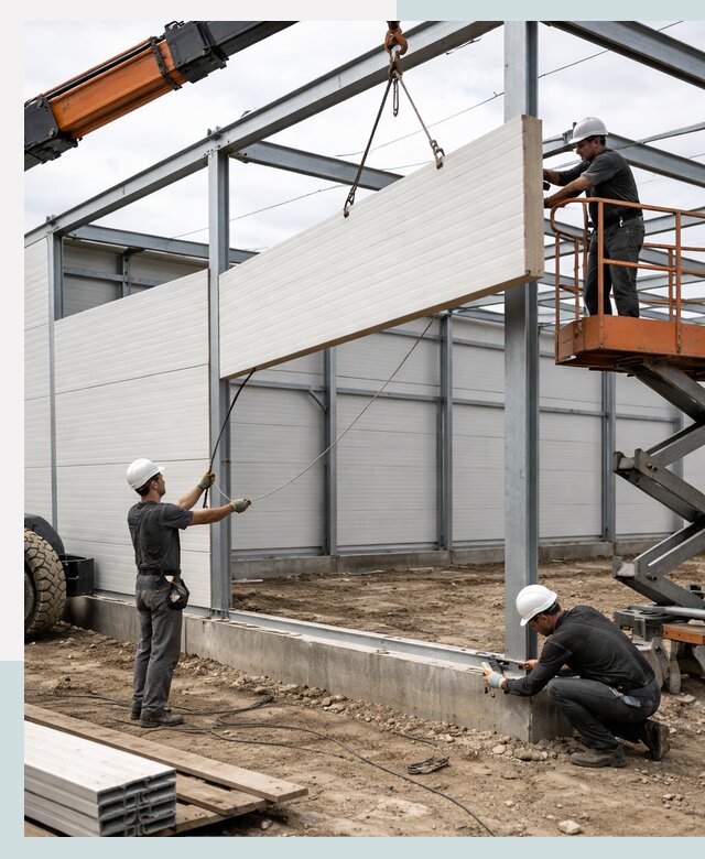 Строительство складов из сэндвич панелей в Новороссийске под ключ