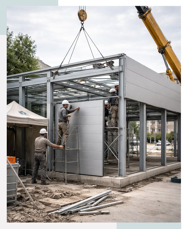 СтальСтрой-Нвр: торговый павильон под ключ в Новороссийске от 35728 р.