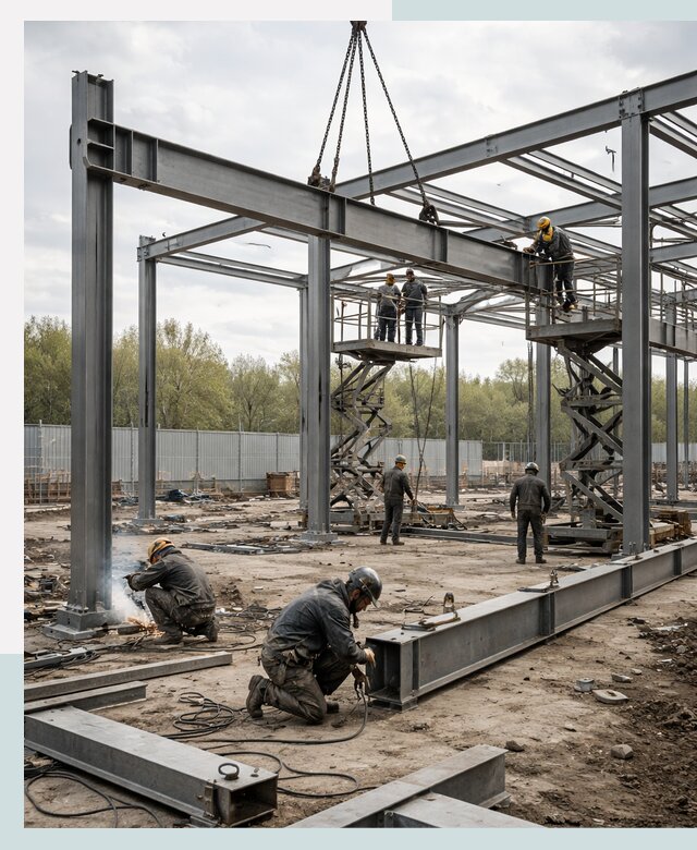 Строительство выставочных павильонов из металлоконструкций в Новороссийске